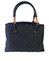 PBamboo Tote, &pound;160, Handbags, Black, Canvas, Front view